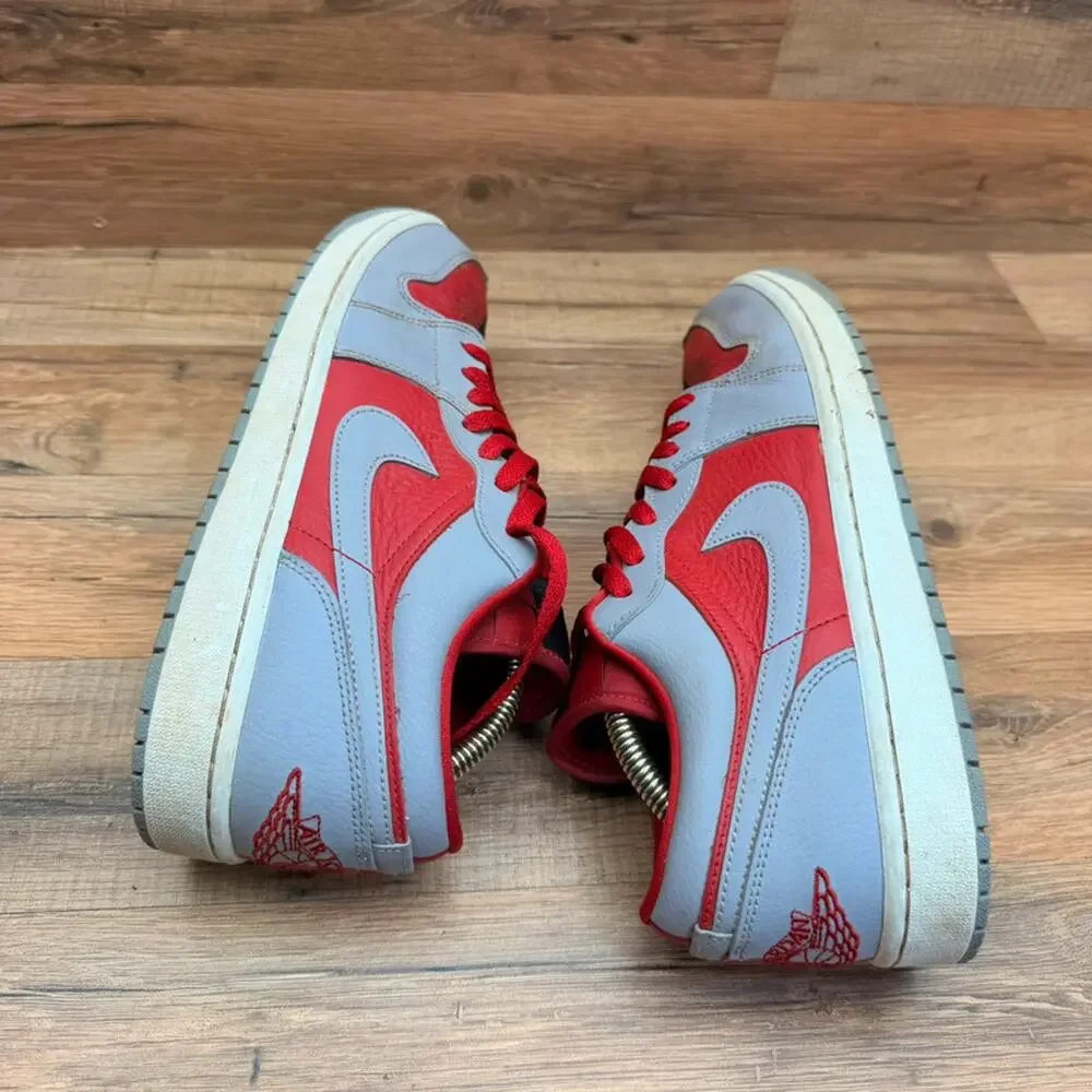 Nike Air Jordan 1 Low SE Women's 12 Split Gym Red Cement Grey DR0502-600 shoes